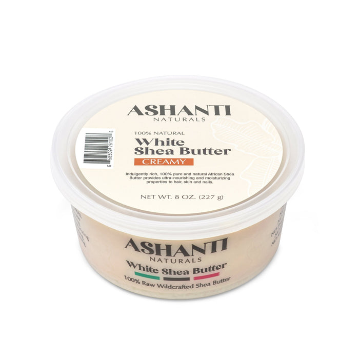 ASHANTI - 100% CREAMY WHITE AFRICAN SHEA BUTTER 8 oz - Back2Africa