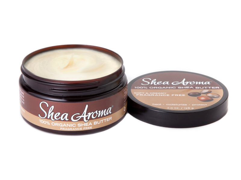 SHEA AROMA: 100% PURE NATURAL WHIPPED SHEA BUTTER: FRAGRANCE FREE