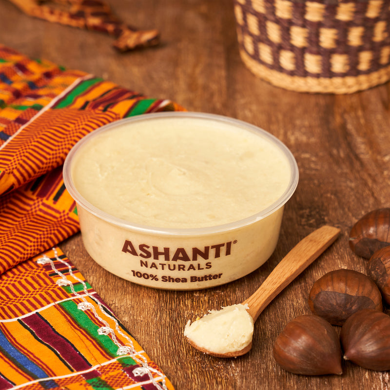 ASHANTI - 100% CREAMY WHITE AFRICAN SHEA BUTTER 8 oz