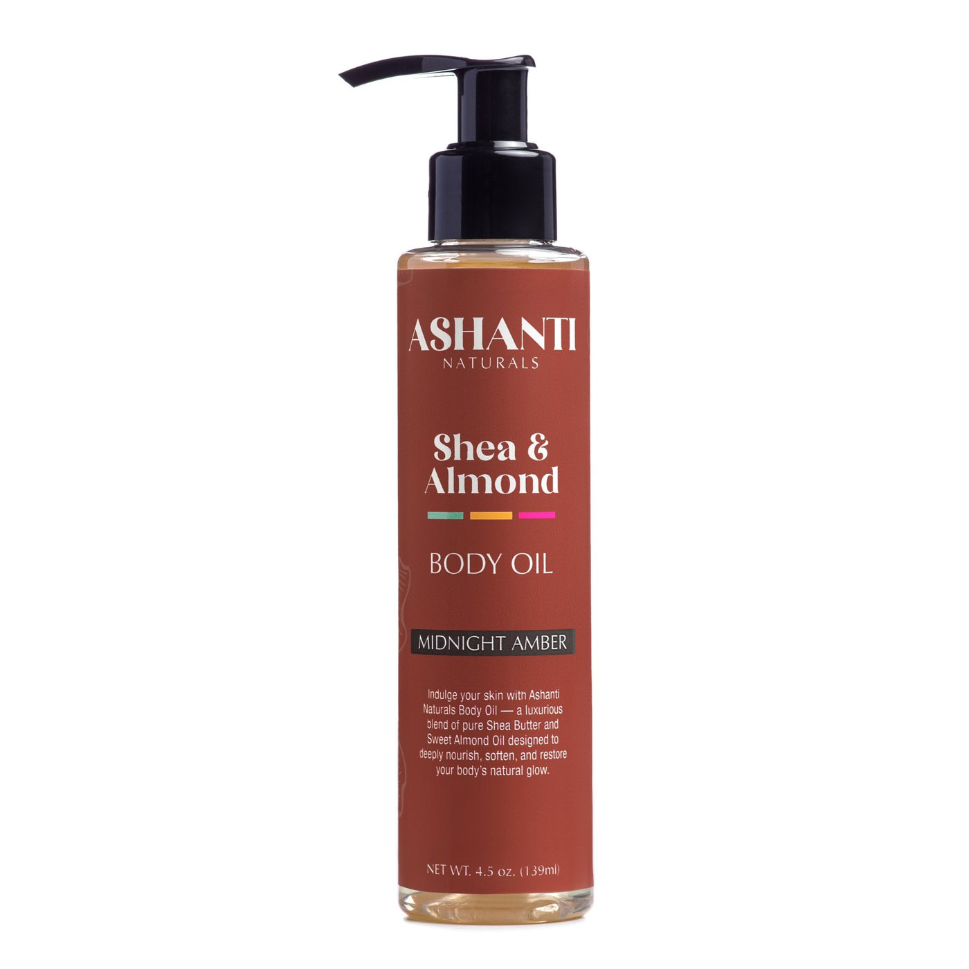 ASHANTI NATURALS 4.5 OZ. BODY OIL MIDNIGHT AMBER - Back2Africa