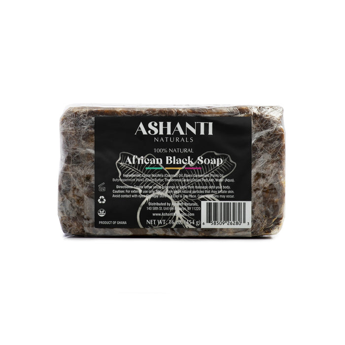 ASHANTI NATURALS AFRICAN BLACK SOAP BARS 16 OZ. - Back2Africa