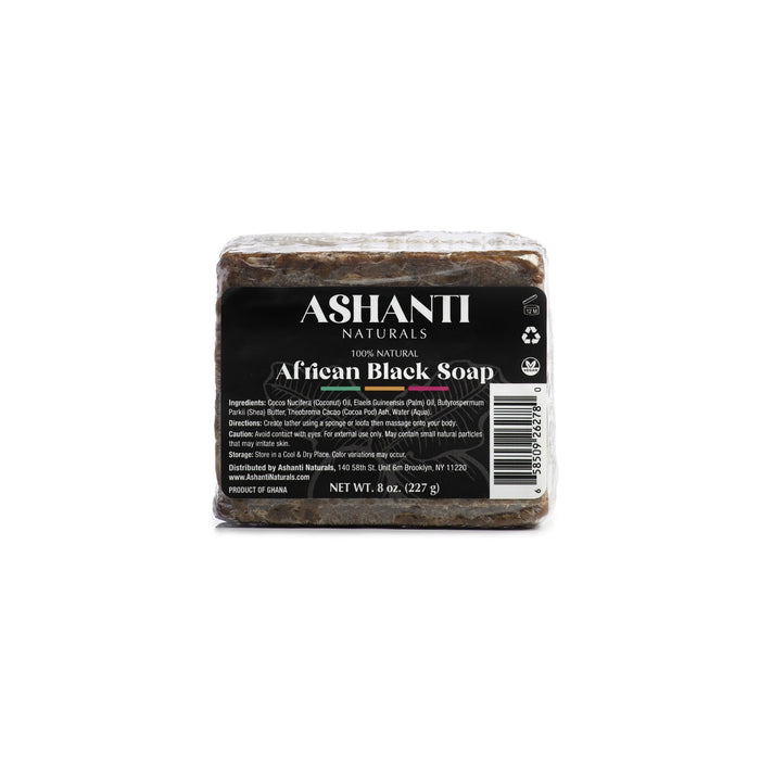 ASHANTI NATURALS AFRICAN BLACK SOAP 8.OZ - Back2Africa