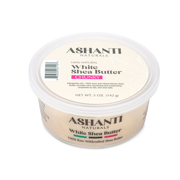ASHANTI - 100% CHUNKY WHITE AFRICAN SHEA BUTTER 5 oz - Back2Africa