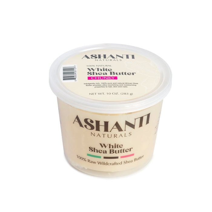 ASHANTI - 100% CHUNKY WHITE AFRICAN SHEA BUTTER 10 oz - Back2Africa