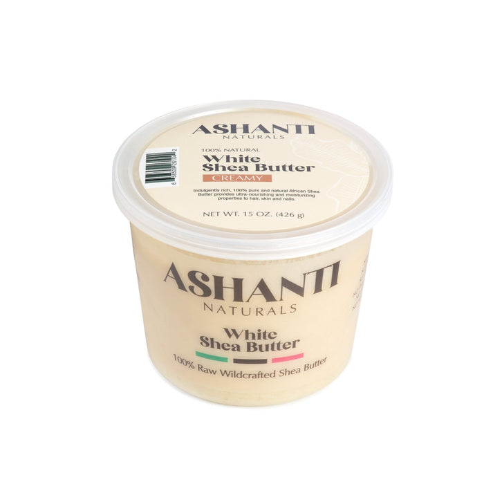 ASHANTI - 100% CREAMY WHITE AFRICAN SHEA BUTTER 15 oz - Back2Africa