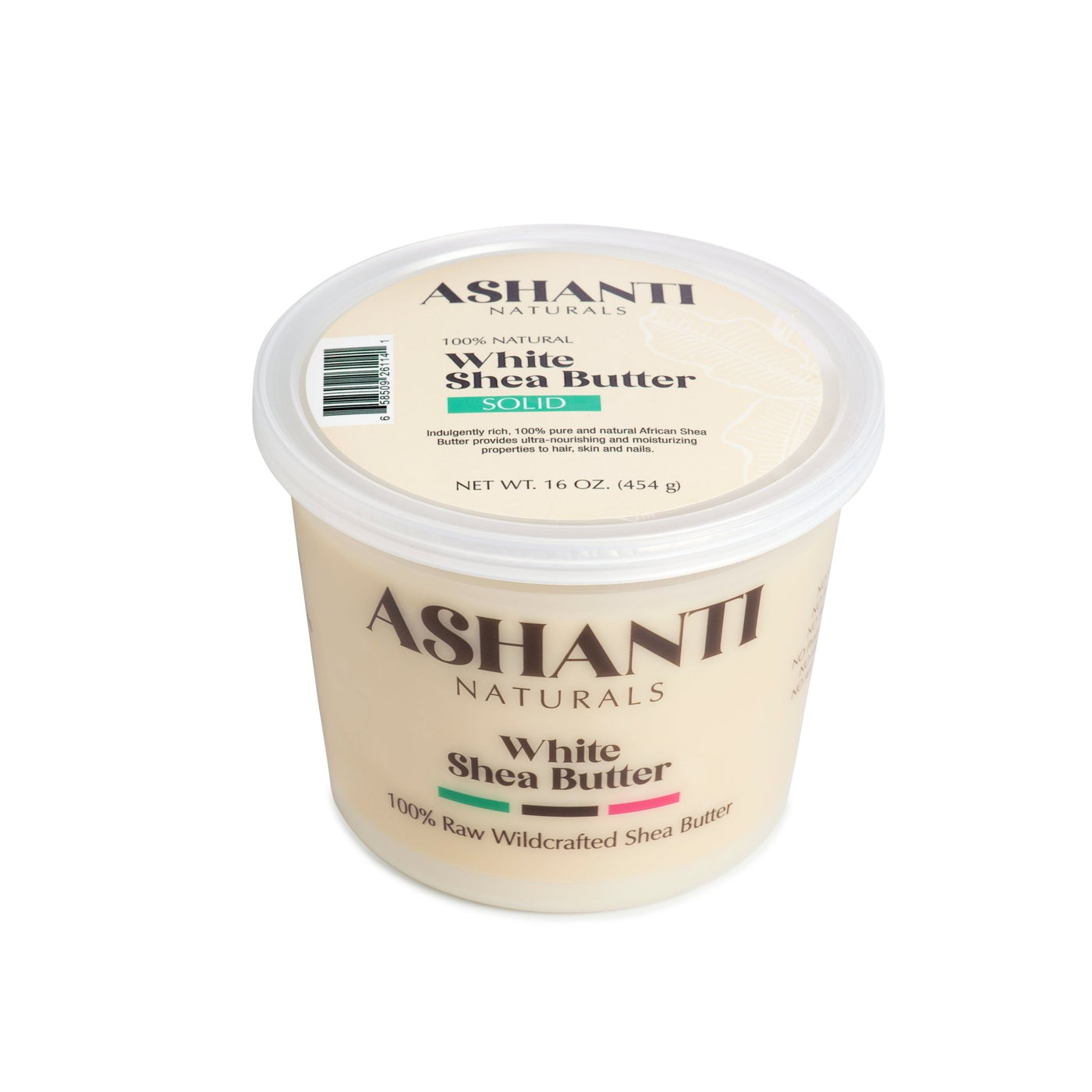 ASHANTI - 100% SOLID WHITE AFRICAN SHEA BUTTER 16 oz - Back2Africa