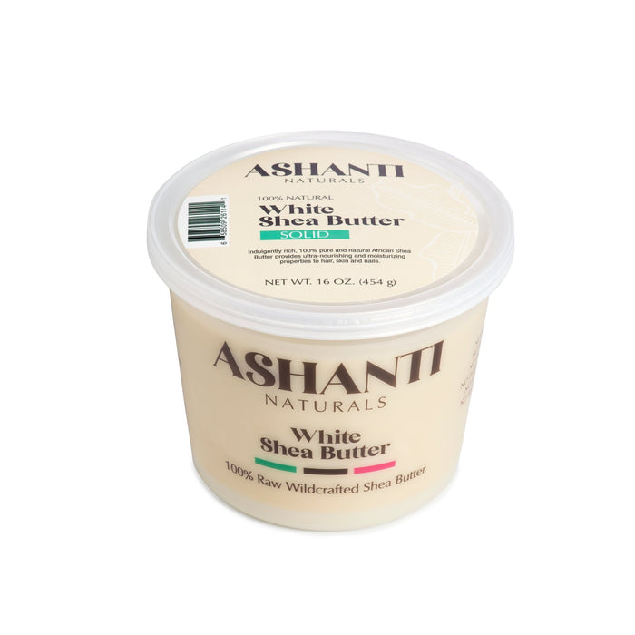 ASHANTI - 100% SOLID WHITE AFRICAN SHEA BUTTER 16 oz - Back2Africa