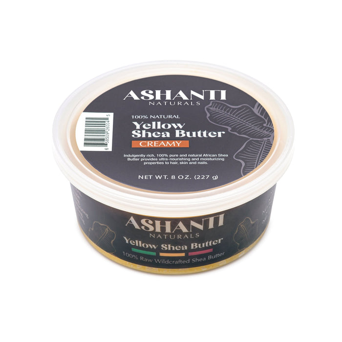 ASHANTI - 100% CREAMY YELLOW AFRICAN SHEA BUTTER 8 oz - Back2Africa