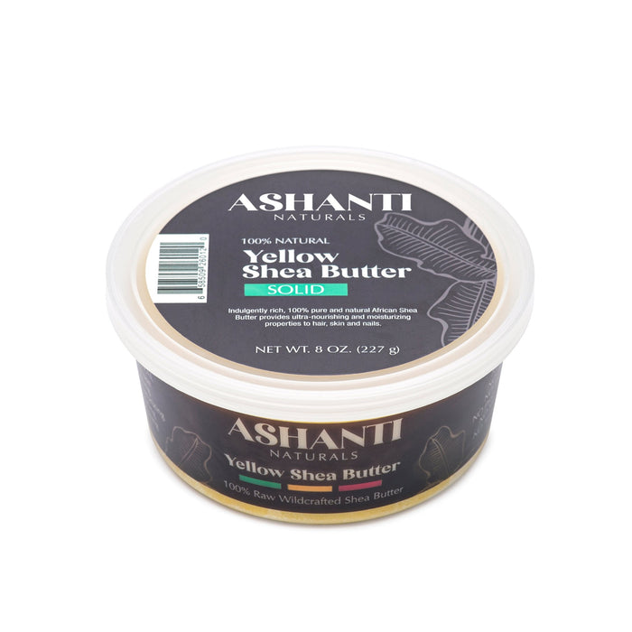 ASHANTI - 100% SOLID YELLOW AFRICAN SHEA BUTTER 8 oz - Back2Africa