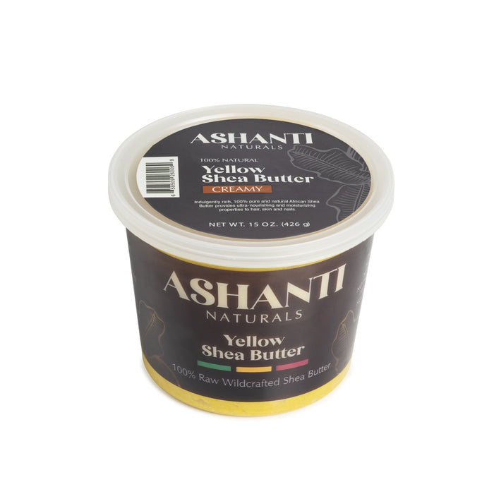 ASHANTI - 100% CREAMY YELLOW AFRICAN SHEA BUTTER 15 oz - Back2Africa