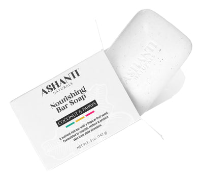 ASHANTI - Nourishing Coconut & Papaya Soap Bar - 5 oz - Back2Africa