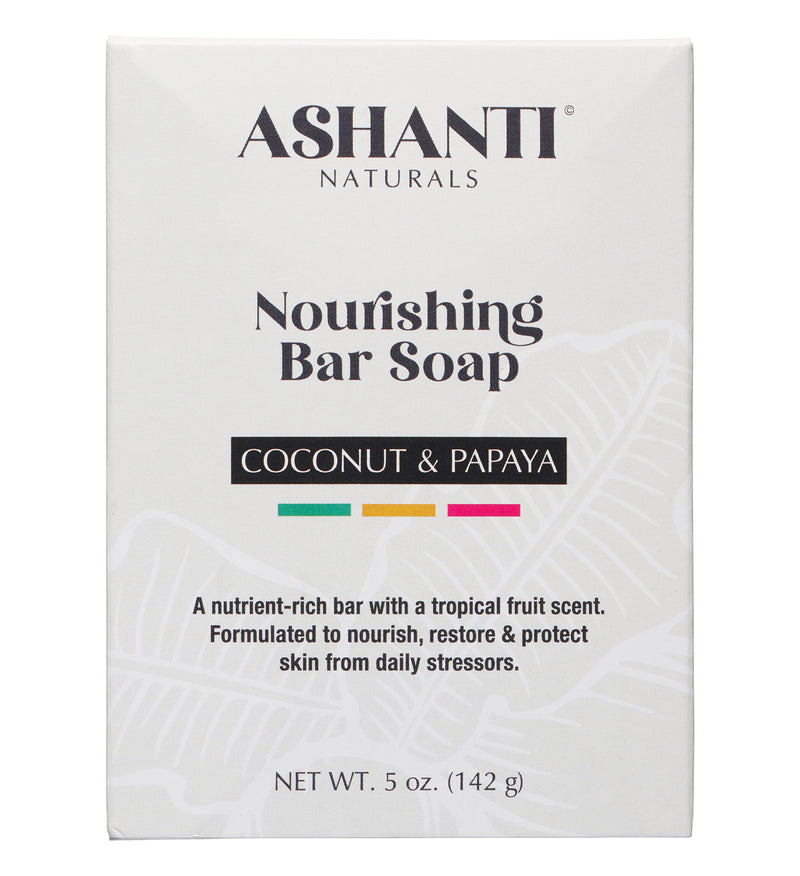 ASHANTI - Nourishing Coconut & Papaya Soap Bar - 5 oz
