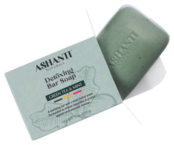 ASHANTI - DETOXING GREEN TEA & MINT SOAP BAR - 5 OZ