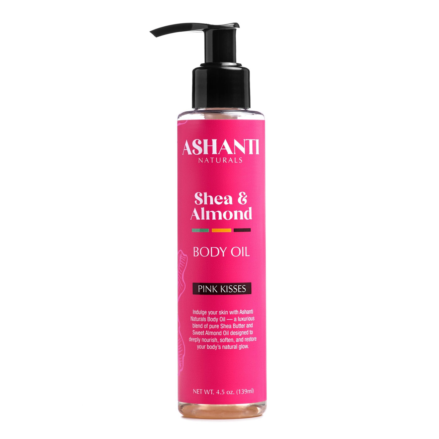 ASHANTI NATURALS 4.5 OZ. HAIR AND BODY OIL PINK KISSES - Back2Africa