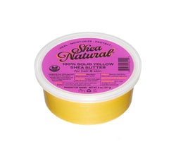 SHEA NATURAL - 100% SOLID YELLOW AFRICAN SHEA BUTTER 8 oz