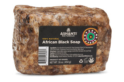 ASHANTI NATURALS AFRICAN BLACK SOAP BARS 16 OZ.