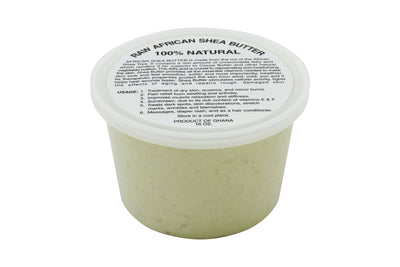 PURE NATURAL WHITE AFRICAN SHEA BUTTER FROM AFRICA: 15oz JAR - Back2Africa