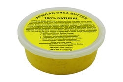 PURE NATURAL YELLOW AFRICAN SHEA BUTTER FROM AFRICA: 8oz JAR