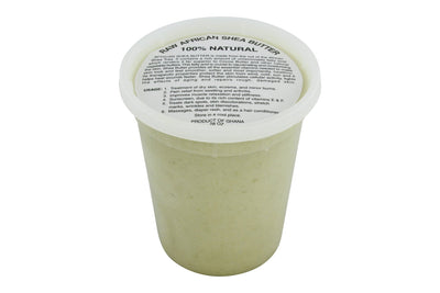 PURE NATURAL WHITE AFRICAN SHEA BUTTER FROM AFRICA: 28oz JAR - Back2Africa