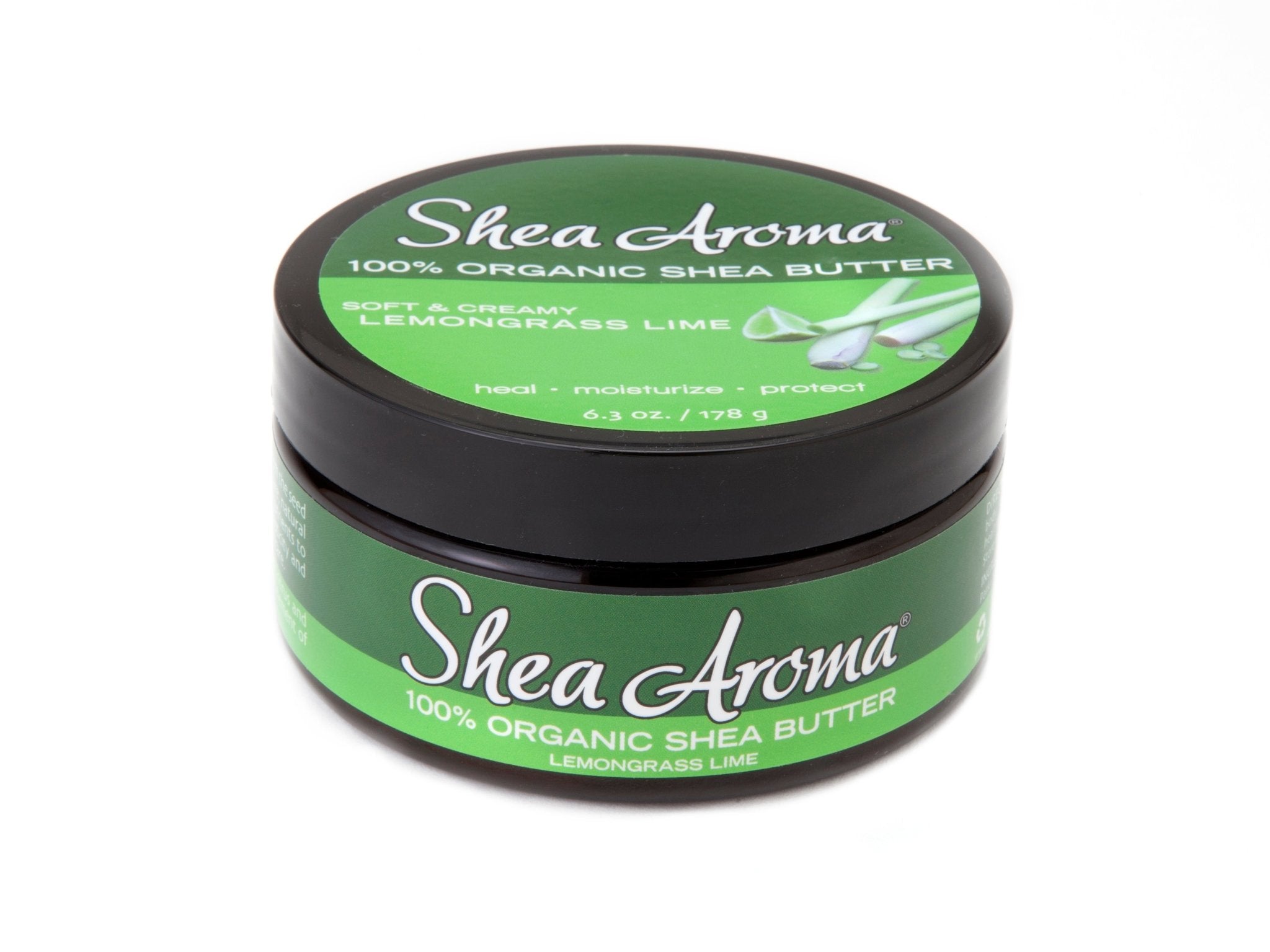 Mine Botanicals Lemongrass Whipped Shea Butter - All-Natural Body Cream, 8 Oz