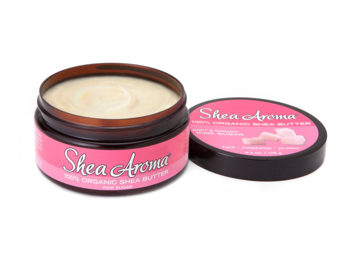 SHEA AROMA: 100% PURE NATURAL WHIPPED SHEA BUTTER: PINK SUGAR - Back2Africa