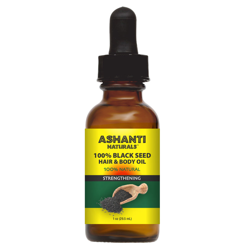 ASHANTI NATURALS HAIR & BODY OIL - BLACK SEED OIL 1 OZ
