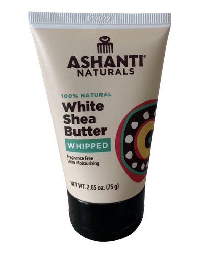 ASHANTI NATURALS - 100% CREAMY WHITE AFRICAN WHIPPED SHEA BUTTER TUBE 2.65OZ - Back2Africa